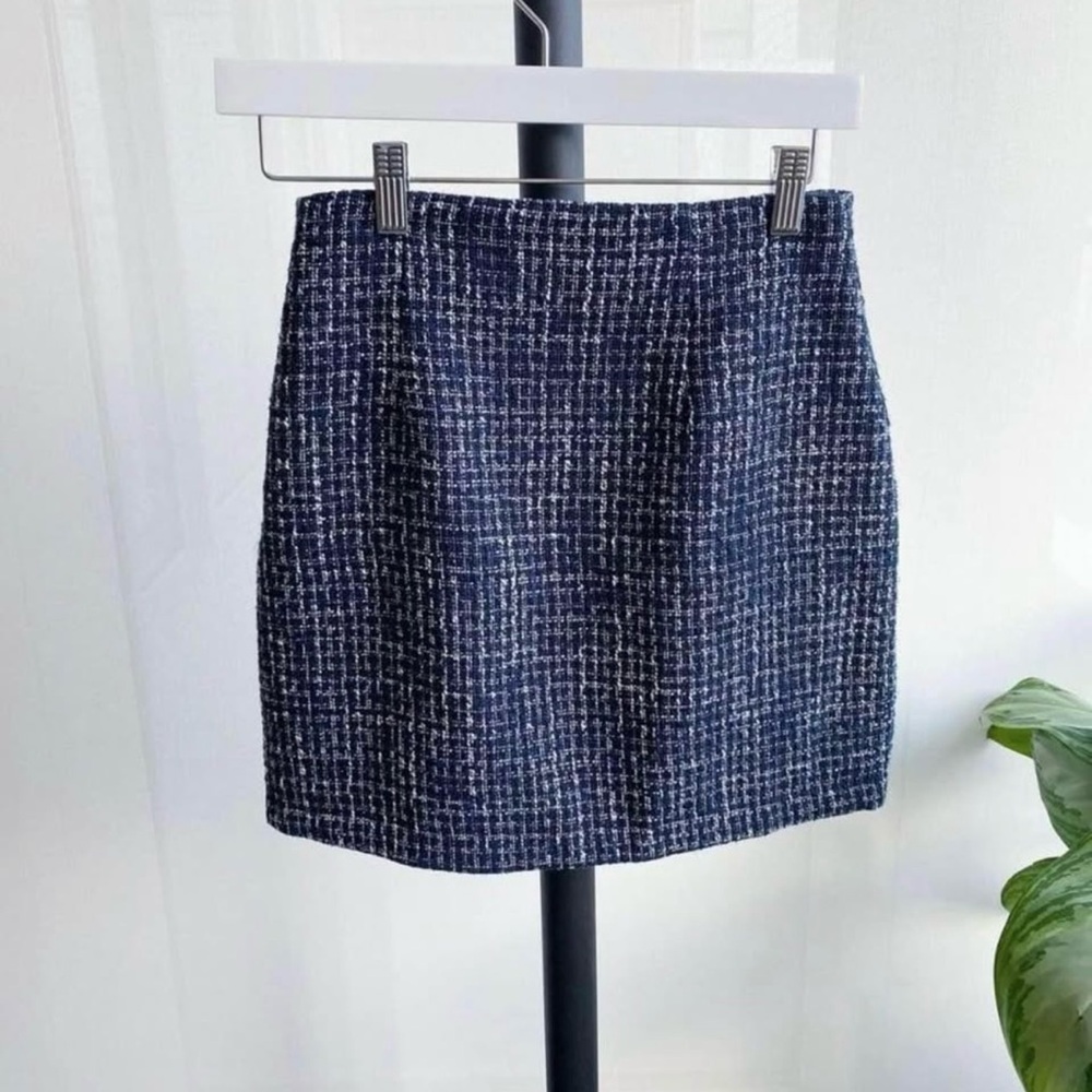 NEW Aritzia Babaton Classic Mini Tweed Skirt size 0